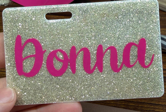 Custom name badge