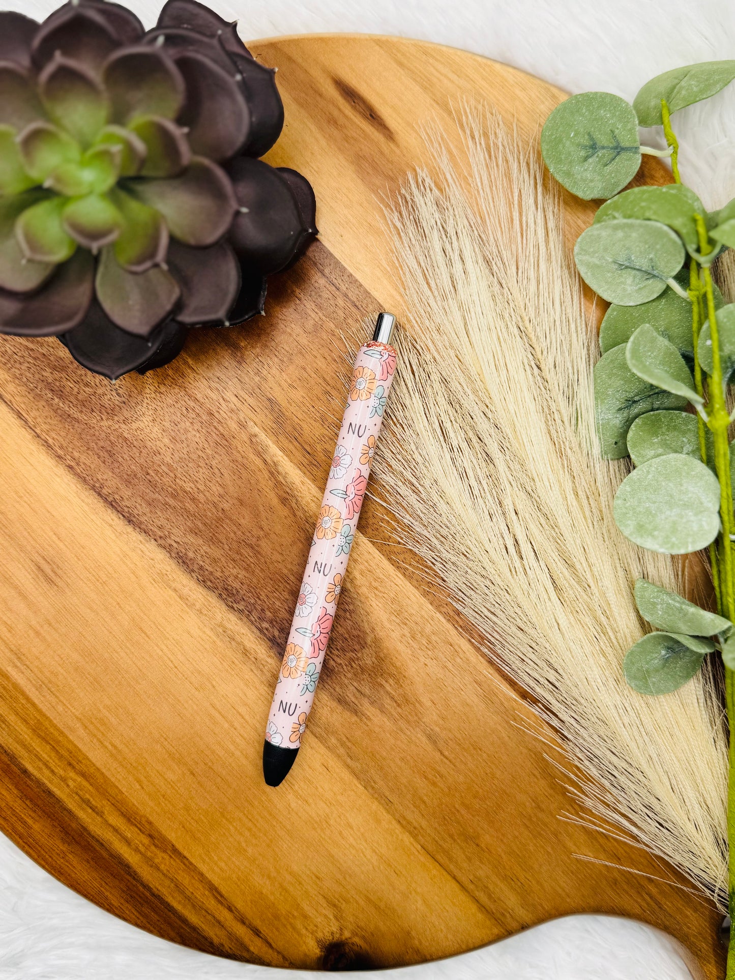 Gel Pen: Pink Floral Nurse Wrap