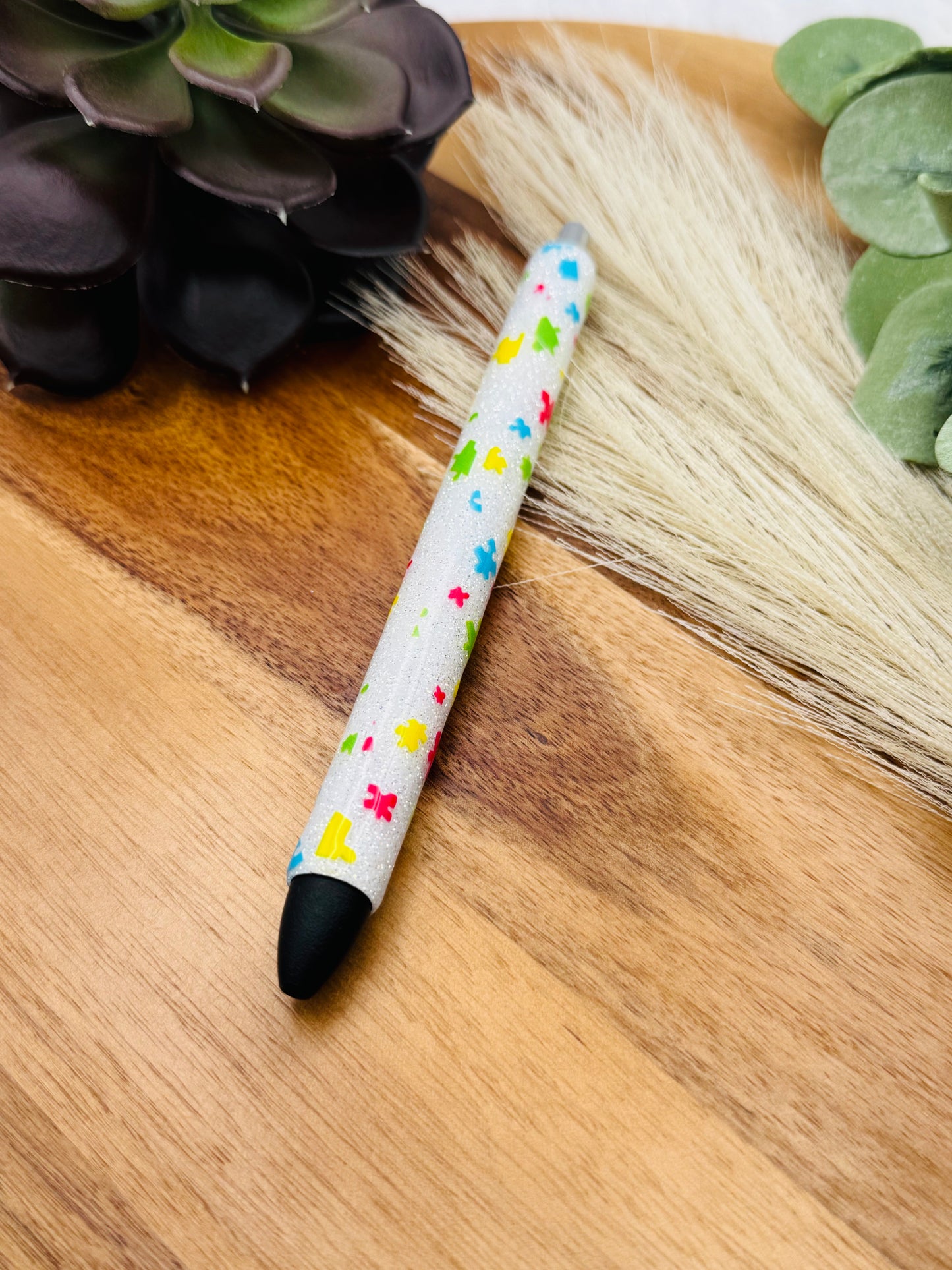 Gel Pen: Autism Awareness | Color: White