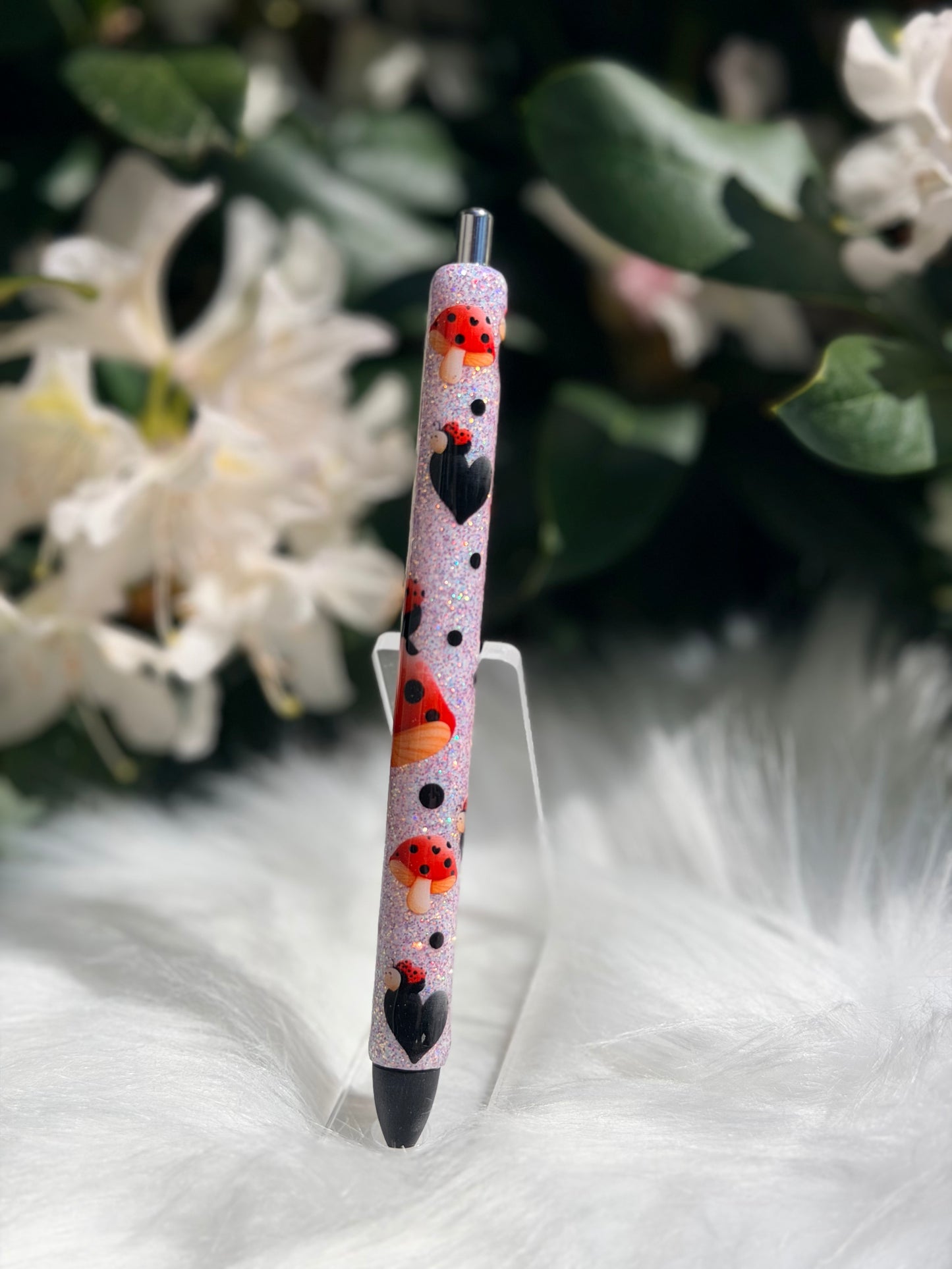 Lady Bug Mushroom Gel Pen