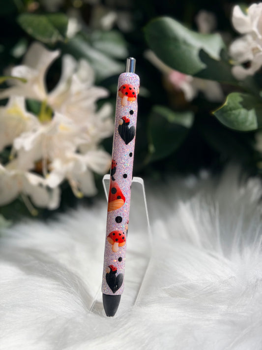 Lady Bug Mushroom Gel Pen 106