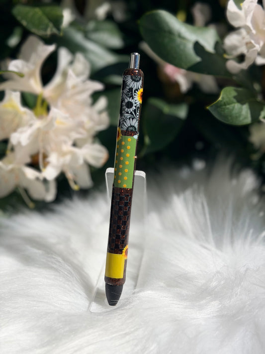 Sunflower Patchwork Gel Pen 102