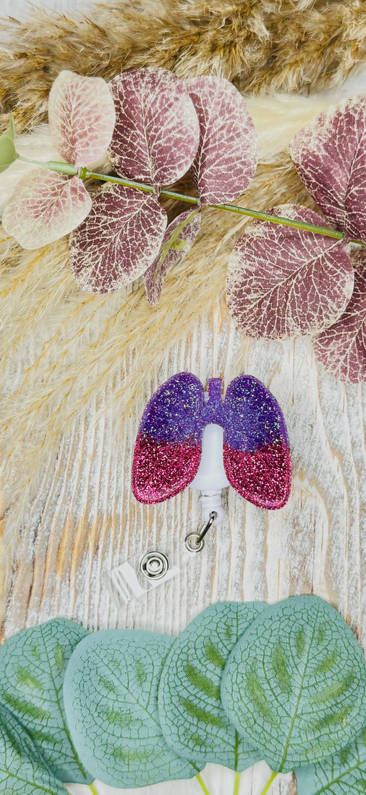 Purple & Pink Lungs - Badge Reel