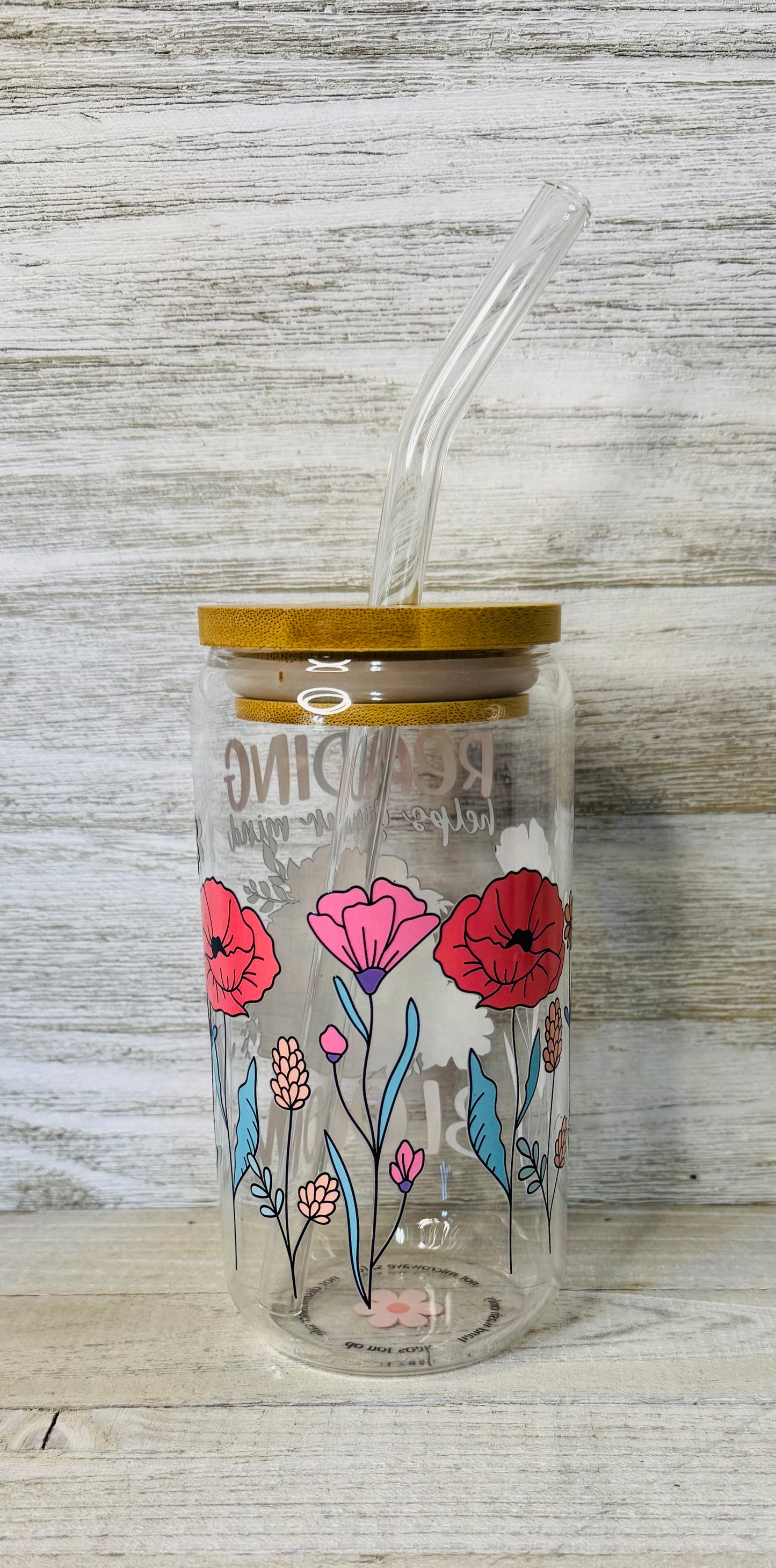 Reading -Flower Tumbler