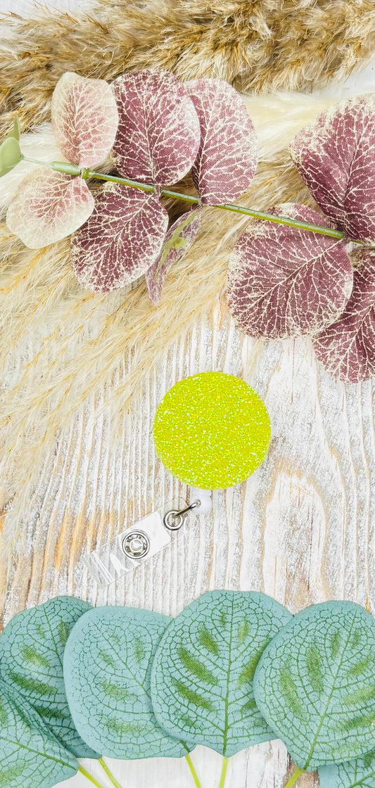 Neon Yellow Badge Reel
