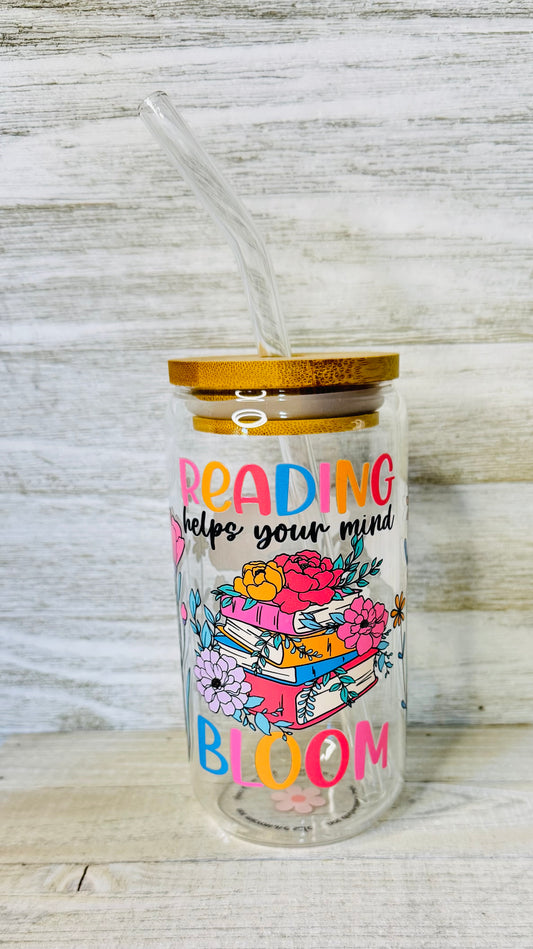 Reading -Flower Tumbler