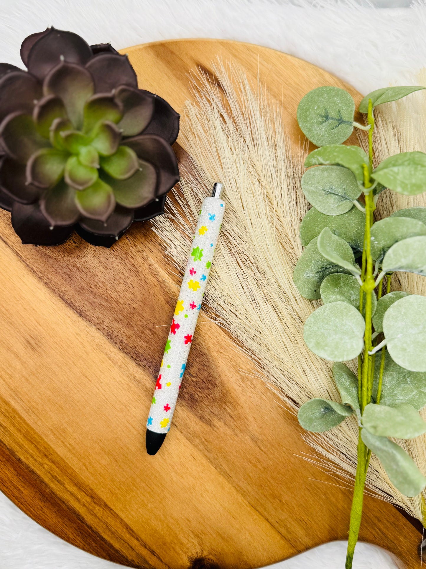 Gel Pen: Autism Awareness | Color: White