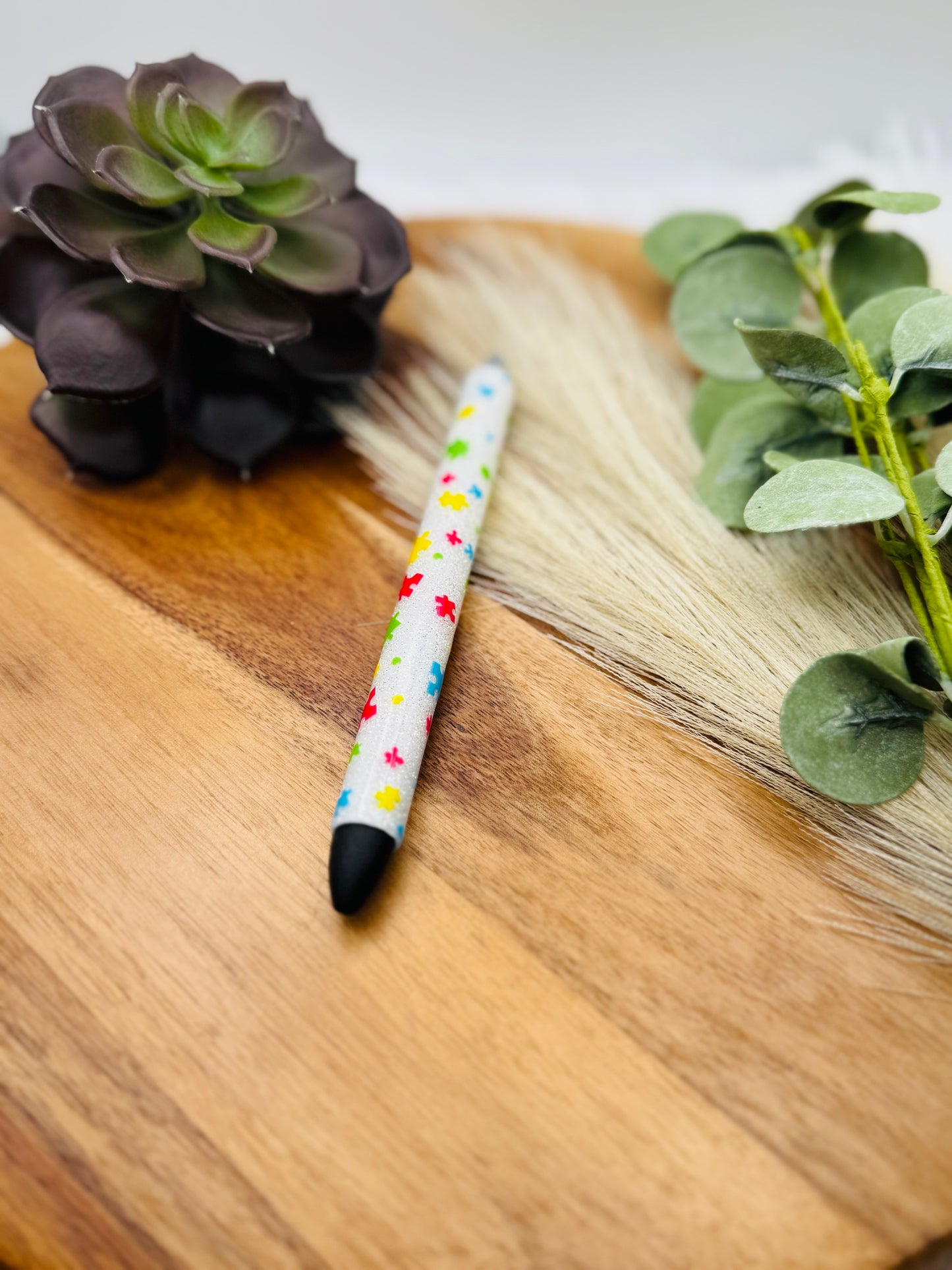 Gel Pen: Autism Awareness | Color: White