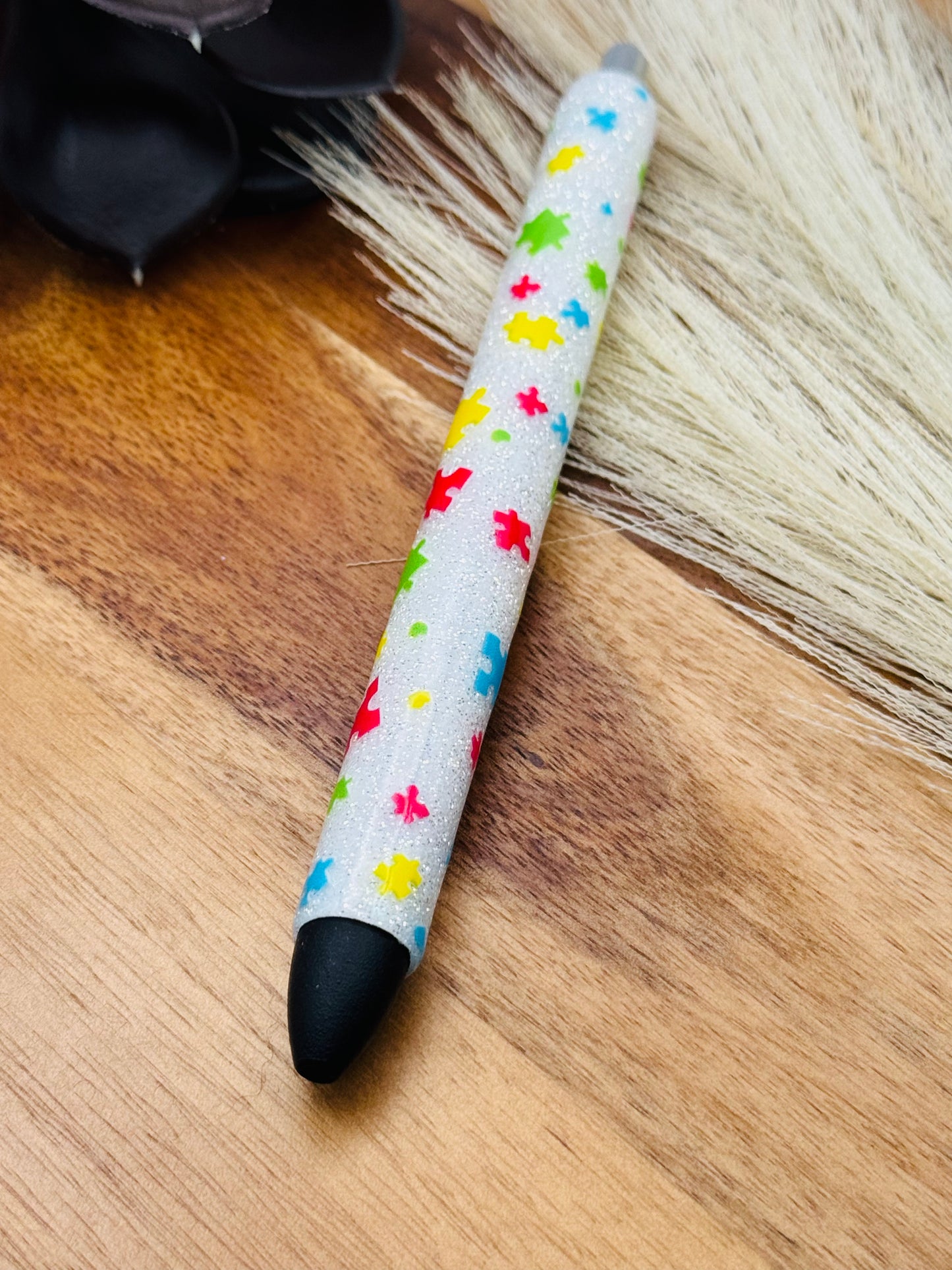 Gel Pen: Autism Awareness | Color: White