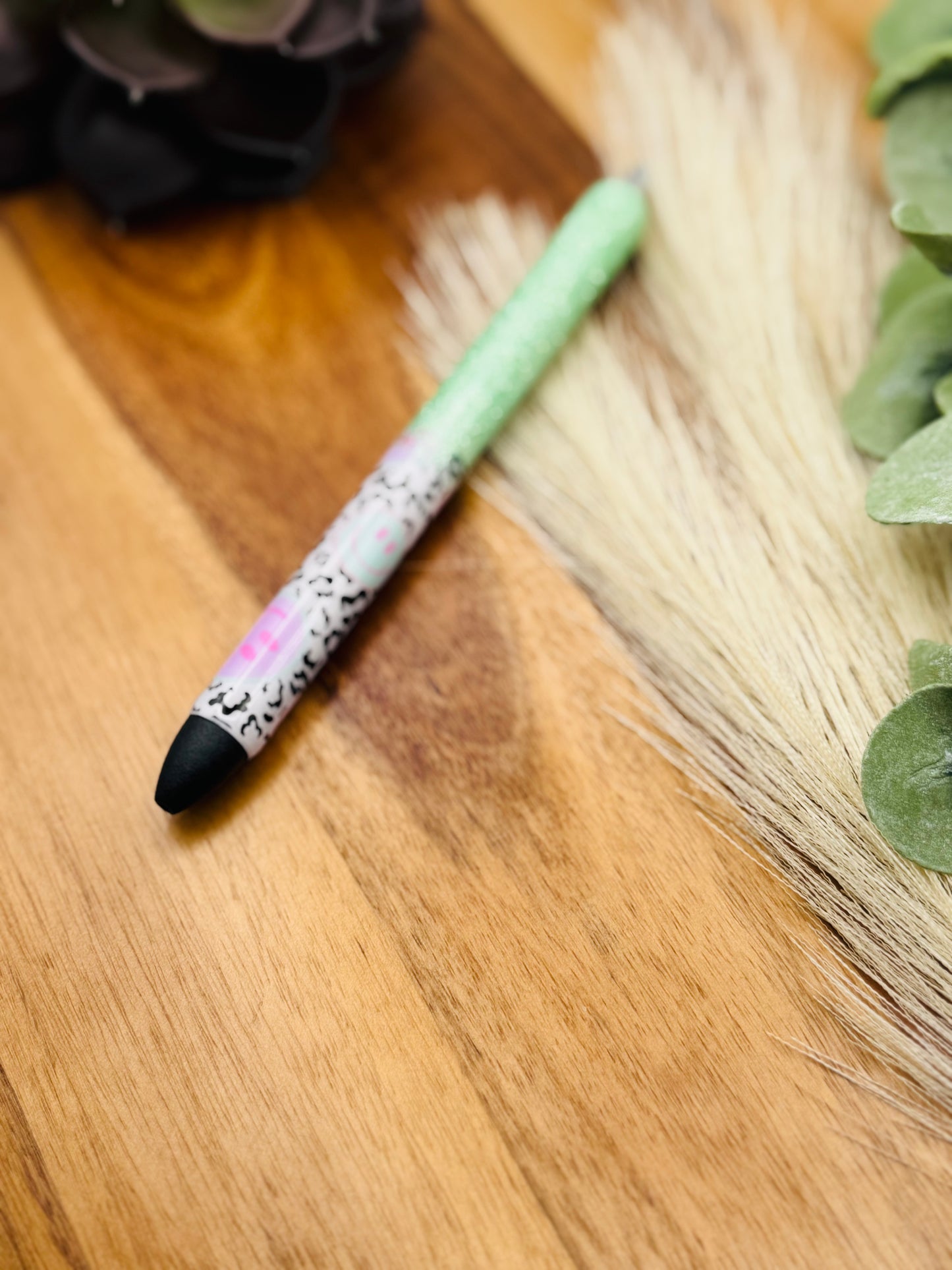 Gel Pen: Smiley Face | Color: Mojito