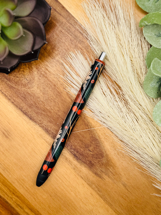 Gel Pen: Mushroom Rustic Fern Wrap
