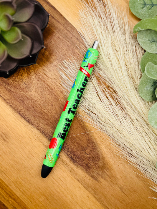 Gel Pen: Best Teacher | Color: Peekaboo