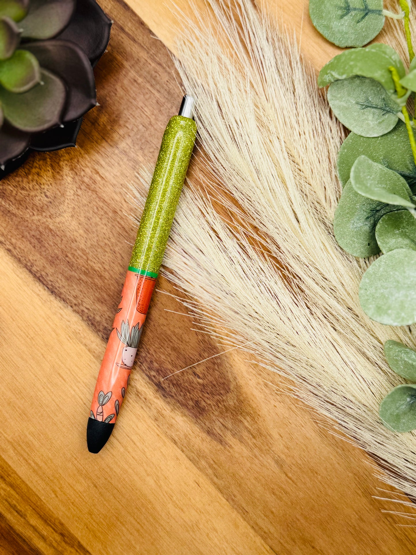 Pen | Plants/Orange - Glitter: Slimer