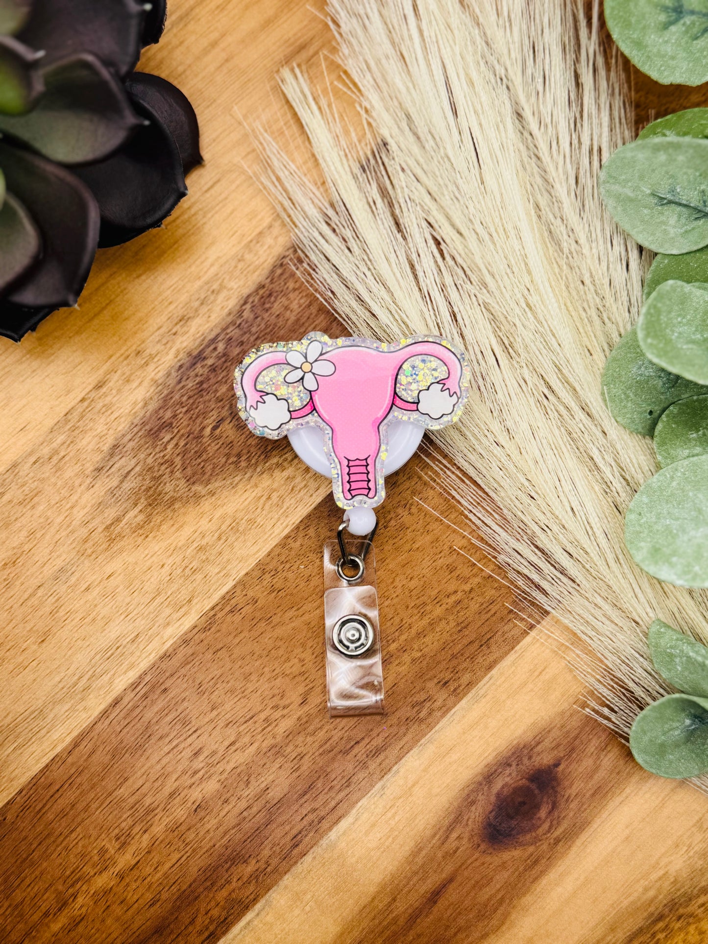 Uterus Badge Reel