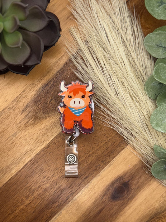 Cow Badge Reel