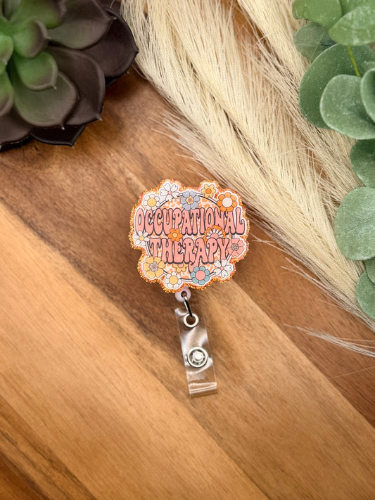 Occupational Therapy - Floral | Badge Reel