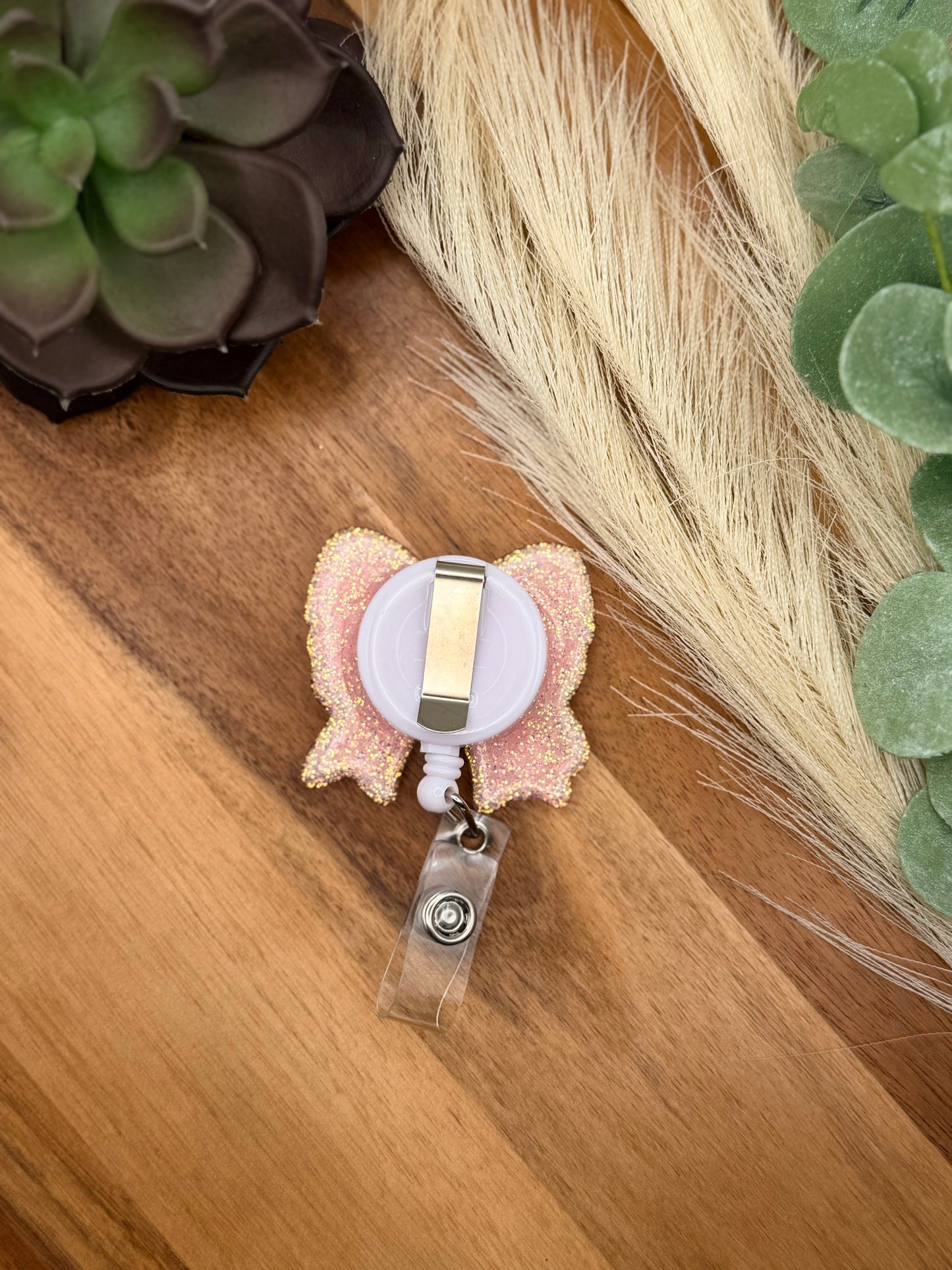 Stethoscope Pink Floral Bow | Badge Rel