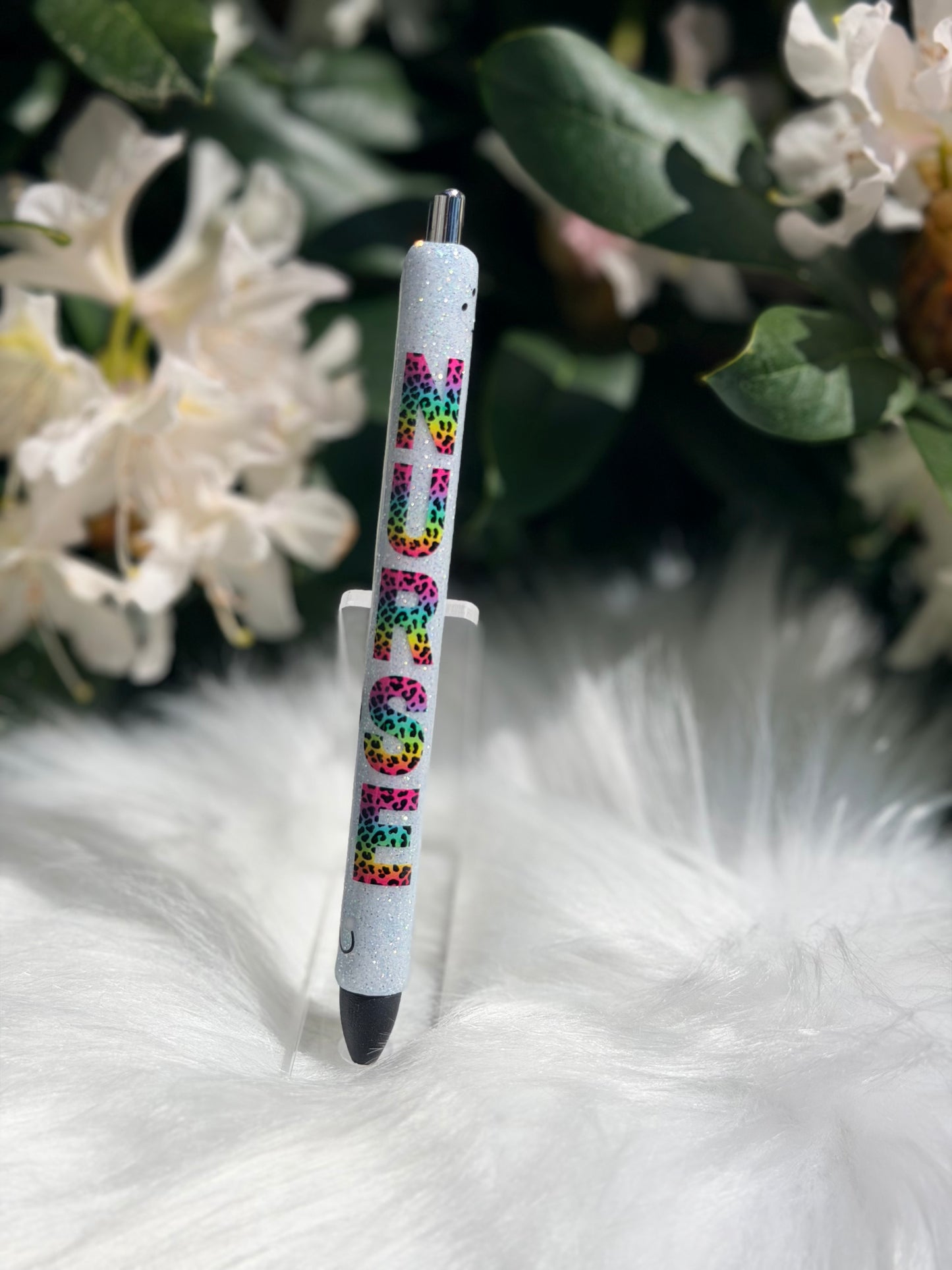 Nurse Rainbow Cheetah Gel Pen 104