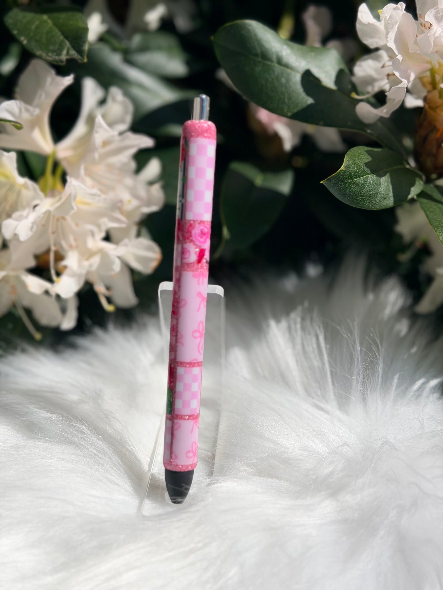 Rose Patch Work Gel Pen