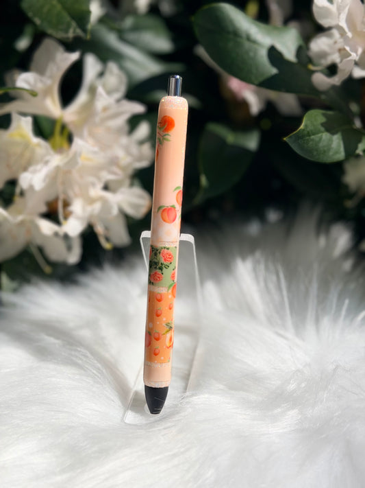 Peach Patchwork Gel Pen 167