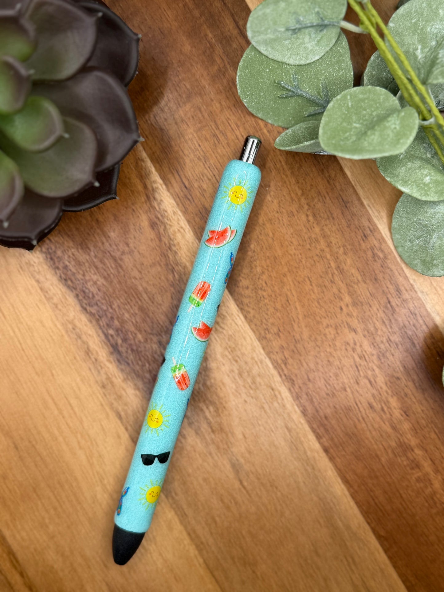 Blue Summer Balloon Dog | Gel Pen 423
