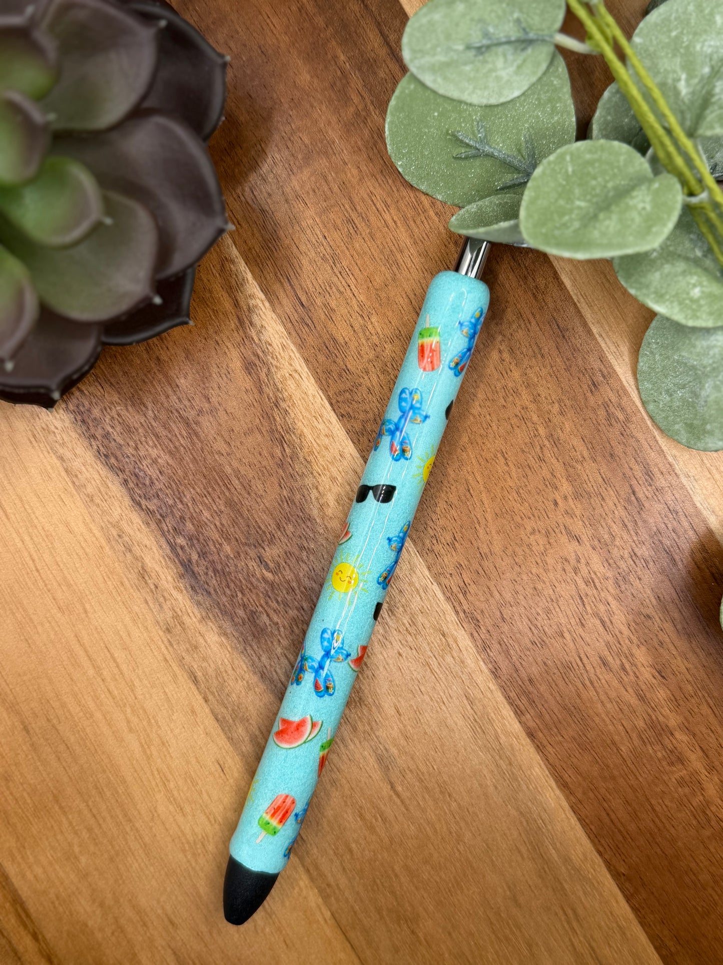 Blue Summer Balloon Dog | Gel Pen 423