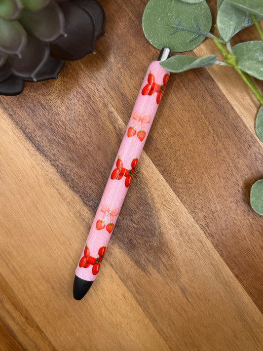 Strawberry Balloon Dog | Gel Pen 453