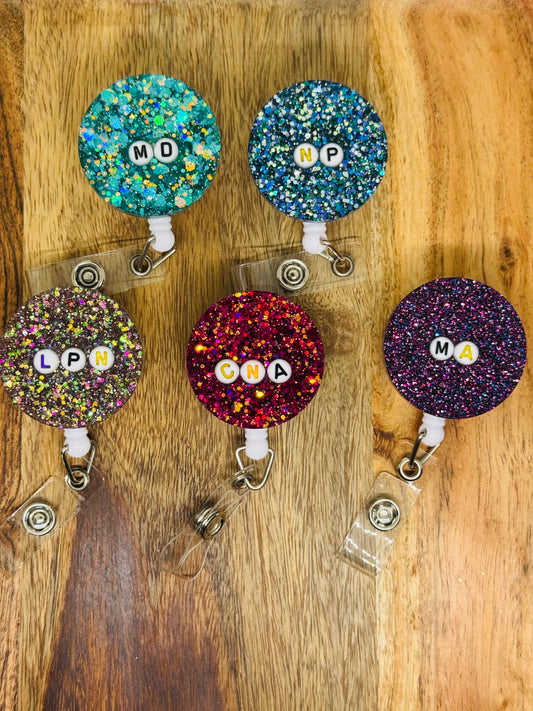 Badge Reel with Beads