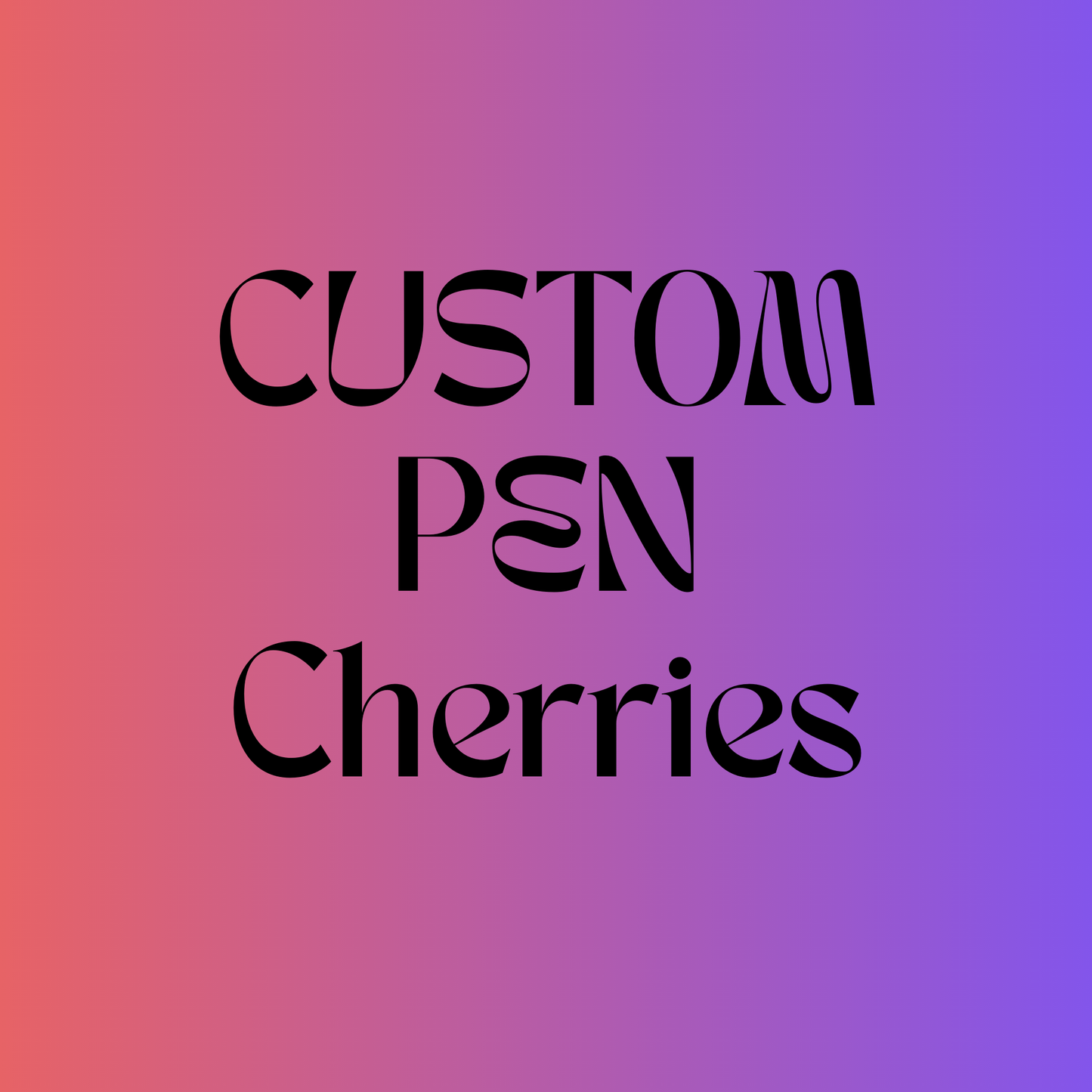 Custom Pen - Cherries