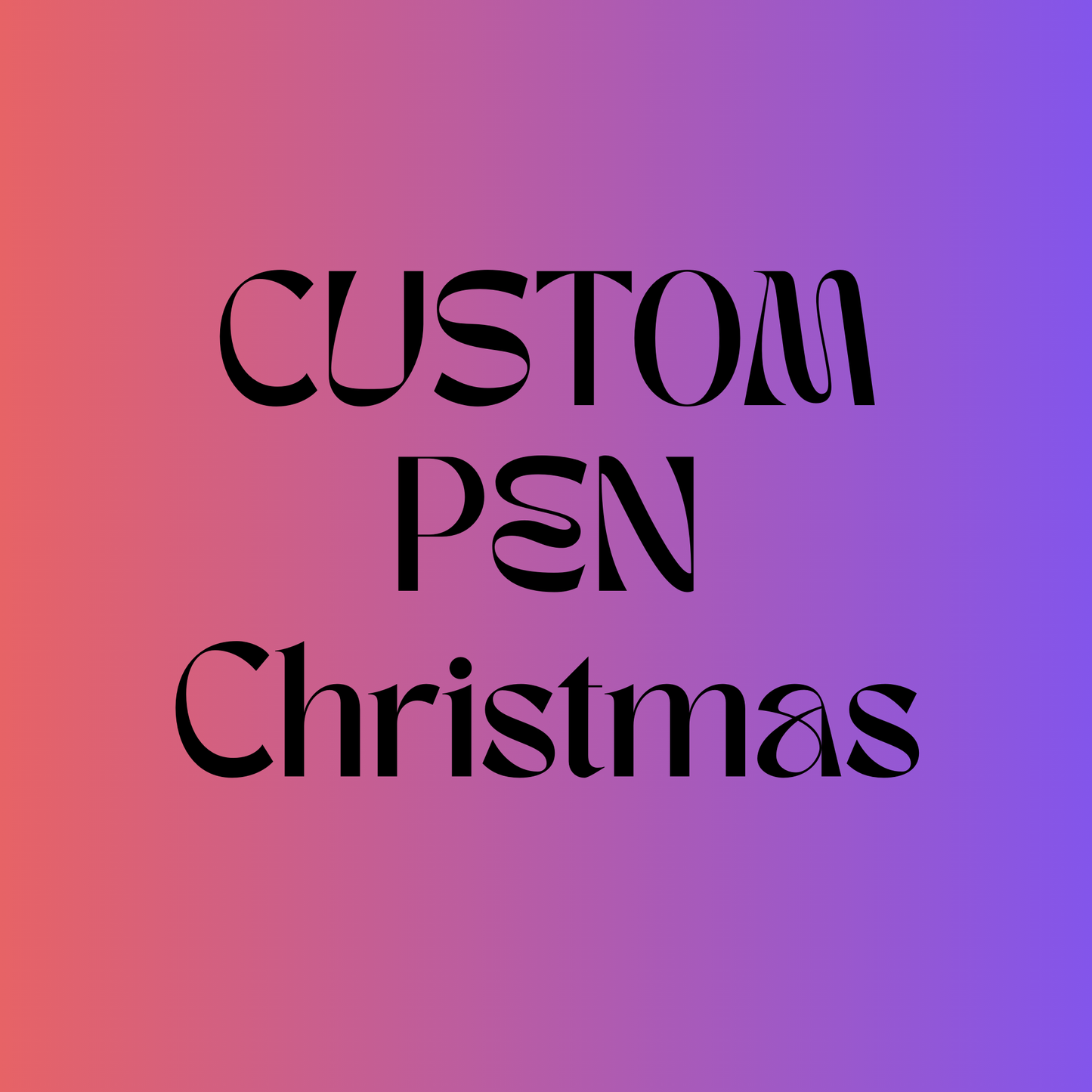 Custom Pen - Christmas