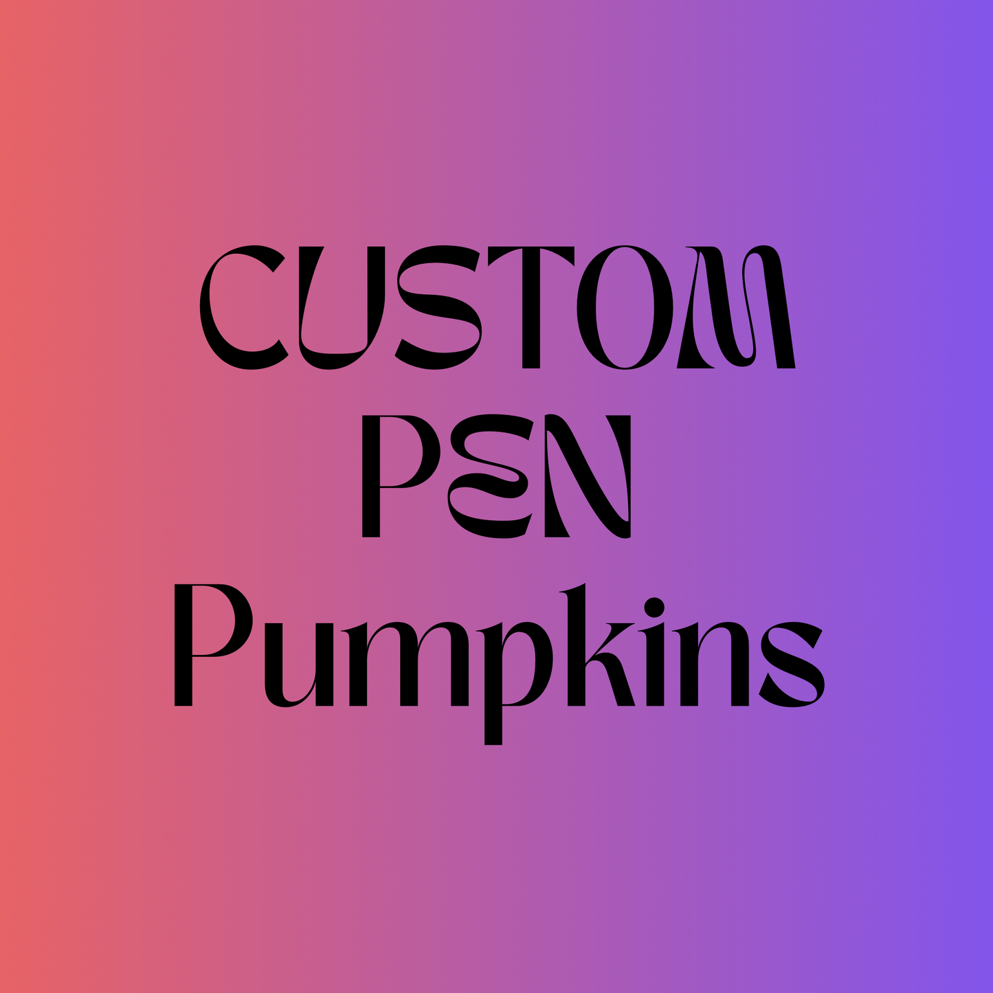 Custom Pen - Pumpkins